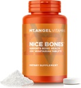 Mt. Angel Vitaminer - Nice Bones, Understøtter Bone Health (250 vegetariske tabletter)