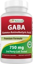 Bedste Naturals Gaba 750 mg 100 Veggie Caps