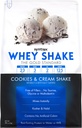 Syntrax Nutrition Whey Shake, Kold Filtreret & Ikke denatureret Whey Protein Powder Blend, Cookies & Cream Shake, 2 lbs, Real Cookie stykker