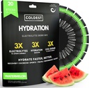 Koldeste hydrering - Elektrolyter Powder Pakker - Ikke GMO & ingen Kunstig Sukker - Elektrolyte Drink Mix - Easy Open Single- Serving Stick Drop i vand - 20 sticks per pakke (Watermelon)