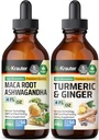 Maca Ashwagandha Tincture 4 Fl. Oz. & Turmerisk Ginger Tincture 4 Fl. Oz.