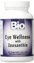 Bio Nutrition Eye Wellness 60 Vegetarian Capsules ttesmå 124; Zeaxanthin ttesmå 124; 60 Serveringer pr flaske