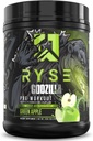 RYSE Godzilla X Noel Deyzel Pre Workout Powder - Green Apple - 400mg Koffein, High Stim Pre- Workout for mænd og kvinder med Citrullin & Beta alanine - Energi, Pump & Focus - 20 / 40 Servering