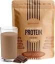 UpNourish Chocolate Vegan Protein Powder 54 Superfoods Powder, 1,5 milliarder CFU Probiotika 21g Plant baseret protein, Ingen sukker ingen mælk ingen GMO Dairy Free, Meal Erstatning Shake Keto- Friendly Low- Carb Diet, 15 Servere