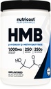 Nutricost HMB Powder (Beta- Hydroxy Beta- methylbutyrat) 250 Bedste - Gluten Free & Non- GMO