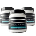 (3- Pack) Amino Collagen C - Collagen Powder (180 Scoops) - Marine Collagen Peptider + Hyaluronsyre. Ingen Sugar. Ingen lugt. Ikke GMO. USA. for hår, hud, negle, joints, & Gut sundhed.