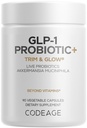 Codeage GLP-1 Probiotic+ - Live Probiotics Akkermansia, Clostridium, Bifidobacterium, Chicory Inulin Probiotic, Prebiotics & Postbiotics Supplement - 500 Million AFU, 3-Month Supply - 90 Capsules