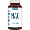 NAC supplement (N- Acetyl Cysteine) - 1000 mg- Antioxidant Support - fremmer leversundhed og afgiftning - øger lunge og immunforsvar - Vegetabilske kapsler - 120 Tæl - 60 Servering