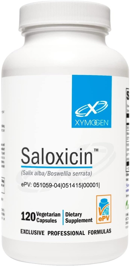 XYMOGEN Saloxicin - Antioxidant Support - Grape Seed Extract, Pomegranate Fruit & Cranberry Supplement - White Willow Bark & Boswellia Extract Kapsler (120 Kapsler)