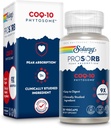 SOLARAY CoQ- 10 Phytosome - 9X Absorption CoQ10 200mg - Easy- to- Digest Antioxidants Supplement - Vegan og Lavet uden soja - 60- dag garanti - 30 Servere, 30 VegCaps
