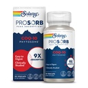 SOLARAY CoQ- 10 Phytosome - 9X Absorption CoQ10 200mg - Easy- to- Digest Antioxidants Supplement - Vegan og Lavet uden soja - 60- dag garanti - 30 Servere, 30 VegCaps