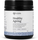 Sund aldring supplement Powder, Anti- Ageing Effects, Indeholder Quercetin, Resveratrol og Nrf2 Aktivatorer, Antioxidants Rich Nutrient- Dense, Non- GMO, Vegan (90 Bedste (15 Servere)