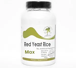 Rød Gær Rice Max ~ 90 Kapsler - Ingen tilsætningsstoffer ~ Naturetition Kosttilskud