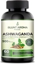 Ashwagandha Extract Capsule - Great Strength 5200 mg pulver. Blended ingefær rod, gurkemeje, alkanet rod og sort peber - 60 kapsler - 2 måneders forsyning