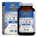 Livets Vitamin Code Hele fødevarer Multivitamin til mænd - 120 kapsler, Vitaminer til mænd, Frugt & Veggie Blend og Probiotika til energi, hjerte, prostata sundhed, Vegetariske Herre Multivitaminer