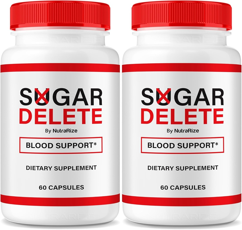 NutraRize (2 Pack) Sukker Delete Kapsler, Officiel støtte Formel for samlet sundhed, Sukker Delete Pills til at opretholde sunde stable niveauer, Premium SugarDelte Pastillas anmeldelse (120 Kapsler)