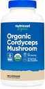 Nutricost Cordyceps Mushroom Capsules 1100mg, 90 Serv - CCOF Certified Made with Organic, Gluten Free, 550mg Per Capsule (180 Kapsler)