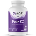 AOR, Peak K2, Understøtter Bone og Kardiovaskulær Sundhed og Normal Blood Clotting, Kosttilskud, 90 portioner (90 kapsler)