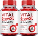 (2 Pack) Vital Grow XL Gummies - Official Formel - Vial Grow XL Advanced Strength Formel, Vital Grow XL Anmeldelser, Samlet sundhedsstøtte 1000mg maksimal styrke Wellness Supplement (120 Gummies)