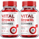 (2 Pack) Vital Grow XL Gummies - Official Formel - Vial Grow XL Advanced Strength Formel, Vital Grow XL Anmeldelser, Samlet sundhedsstøtte 1000mg maksimal styrke Wellness Supplement (120 Gummies)