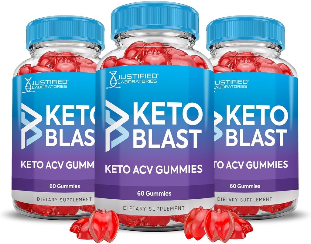 (3 Pack) Apple Cider Vinegas Gummies 1000MG Keto Blast Keto ACV Gummies Avanceret formel Formuleret med Pomegranat Beet Juice Powder B12 Vegan Non GMO 180 Gummys