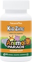 Natures Plus Animal Parade KidZink, Tangerine Flavor - 90 Animal- Shaped Lozenges, pakke af 2 - Organisk Chelated Zink - Vegan, Gluten Free - 180 Total Serveringer