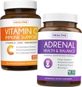 Bundle af binyrebark & Vitamin- C immunforsvar - Adrenal- C Immunitet Bundle - Adrenal Support & Cortisol Manager (non-GMO) & vitamin C immunstøtte (non-GMO) immunsystem booster supplement