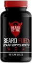 Beard Octane Beard Brændstof - Beard hår vækst Vitamin Kompleks med Biotin, vitamin A, C-vitamin - 30-dages forsyning - sund, stærk, Hurtigere, Tyk skæg vækst - Made in USA