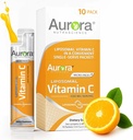 Aurora Nutrascience Micro- Pack Liposomal C-vitamin, immunforsvar, 1. 000 mg per servering, Vegan, Gluten Free, Non- GMO, 10 enkeltpakninger, Orange