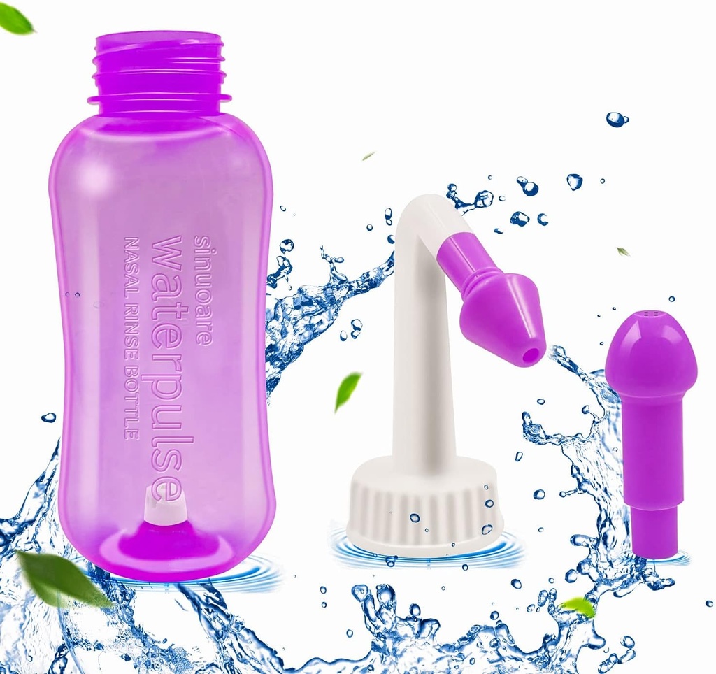 Nasal Vaske Flaske, Abnaok Sinus Skyl og Nasal Vandladning Nasal Vaske Flaske Pot Device Nasal Vanding Perfekt til voksne & Kid