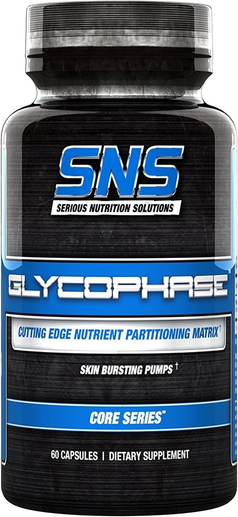 Alvorlig ernæring Opløsning Glycophase Kosttilskud Kapsler, 120 Veggie Kapsler