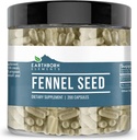 Earthborn Elements Fennel Seed 200 Kapsler, Pure & Ufortyndet, Ingen tilsætningsstoffer