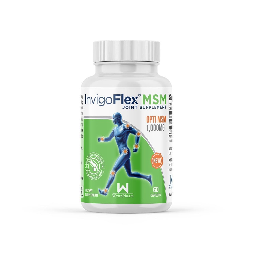 INVIGOFLEX MSM - Methylsulfonylmethan (MSM) (60 caplets)