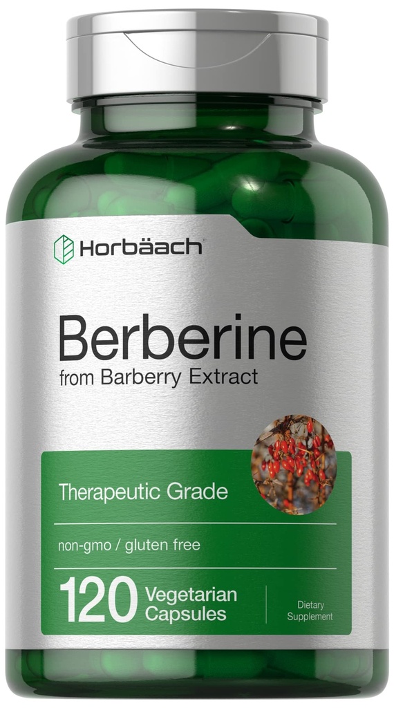 Horbaach Berberine HCL Supplement: 124; 500mg