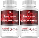 Glyco Vantage kapsler - GlycoVantage Advanced Supplement, Alle naturlige Formel til at opretholde sunde niveauer, Maksimal styrke Daglig Formel, Glyco Ventage Kapsler Anmeldelser (2 Pack - 120 Kapsler)