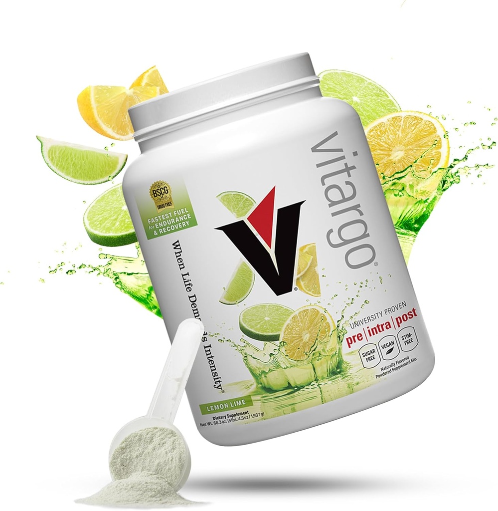 Vitargo Carbohydrat Pulver • 124; Feed Muscle Glycogen 2X Hurtigere • 124; 4.4 LB Lemon & Lime Pre Workout & Post Workout Inddrivelse • Pulver • 124; Carb supplement til inddrivelse, Endurance, Gain Muscle Mass