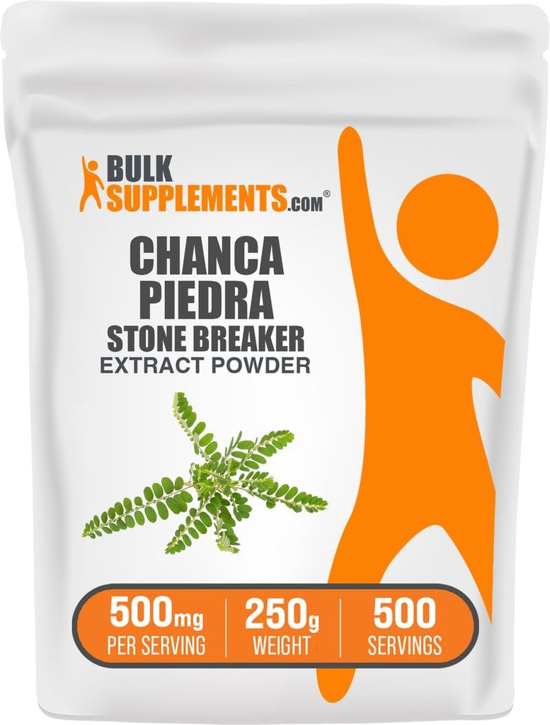 BulkSupplements.com Chanca Piedra Extract Powder - Chanca Piedra Stone Breaker, Kidney Support Supplement - Vegan & Gluten Free, 500mg per Serving, 250g (8.8 oz) (Pack of 1)