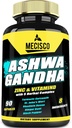 8in1 Økologisk Ashwagandha Kosttilskud til mænd og kvinder 3 Måned Supply - 5640mg med zink, VitaminD, gurkemeje, St John 's Wort, Rhodiola Rosea, & Mere - Support Body, Immunation, Mood & Strength - 90 Counts