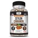 Kaya Naturals Ceylon Cinnamon Supplements 124; 1200mg per servering, Vegan - non-GMO & Gluten Free - 30 kapsler