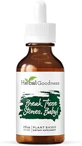 Herbal Goodness Break These Stones Baby - Nyre rense Detox og Lever Detox sundhed Herbal supplement, Chanca Piedra (Nyre Stone Breaker), Mælketidsel - 2 Fl. Oz