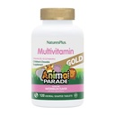 Natures Plus Animal Parade Gold Multivitamin Children Chewables - Watermelon Flavor - 120 Animal- Shaped Tablets - Vitamin D3, K2 & Probiotika - Vegan, Gluten Free - 60 Total Servering