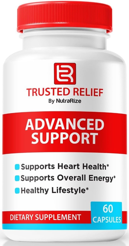 Trusted Relief Capsules, Official TrustedRelief Complete Support Pills, All Natural Formel for Stable Levels & Sund Circulation, Premium Supplement Anmeldelser (60 Kapsler)