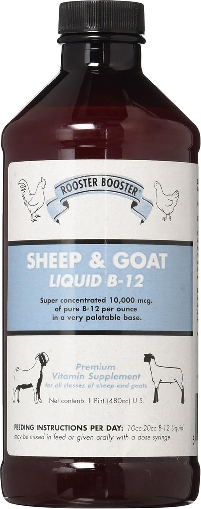 Rooster Booster B-12 Sheep and Goat Liquid, 16-Ounce