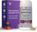 Vegansk menopause Kosttilskud (60 kapsler) - Perimenopause og menopause Vitaminer - Kvindelige kosttilskud - Perimenopause Kosttilskud til kvinder - kosttilskud - Menopause Support