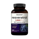 NatureBell Resveratrol Supplement 1000mg per servering, 180 Veggie kapsler, 99% Pure Trans- Resveratrol, Non- GMO