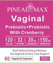 Vaginal Prebiotic + Probiotic med Cranberry, 120 Millioner CFU, 32 Stammer, 150mg Prebiotika