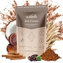 A Dash Zen Cacao Latte, Chocolate Mushroom Coffee Alternative Made with Adaptogens, Ashwagandha, & Kanel Root Extract, Mushroom Hot Coco med ingen koffein (20 Servere)