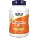 Now Foods Supplements, Black Currant Oil 1000 mg Dobbelt Styrke med 140 mg GLA (Gamma- Linolensyre), 100 Softgels