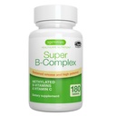 Igennus Super B- Complex Methylerede B- vitaminer, MTHFR tillæg med methylfolat & B12 Methylcobalamin, høj biotilgængelighed & potens, Vegan, Lab Verified, 180 små tabletter