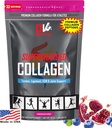 PhysiVantage Supercharged Collagen Peptider Powder - Hydrolyzed Collagen for Joint, Tendon, Ligament, & Skin Health Support - Pomegranat, Keto, Paleo, 16oz124; Forstærket med C-vitamin, BCAA, Grass- Fed